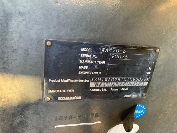 Komatsu  Model WA470